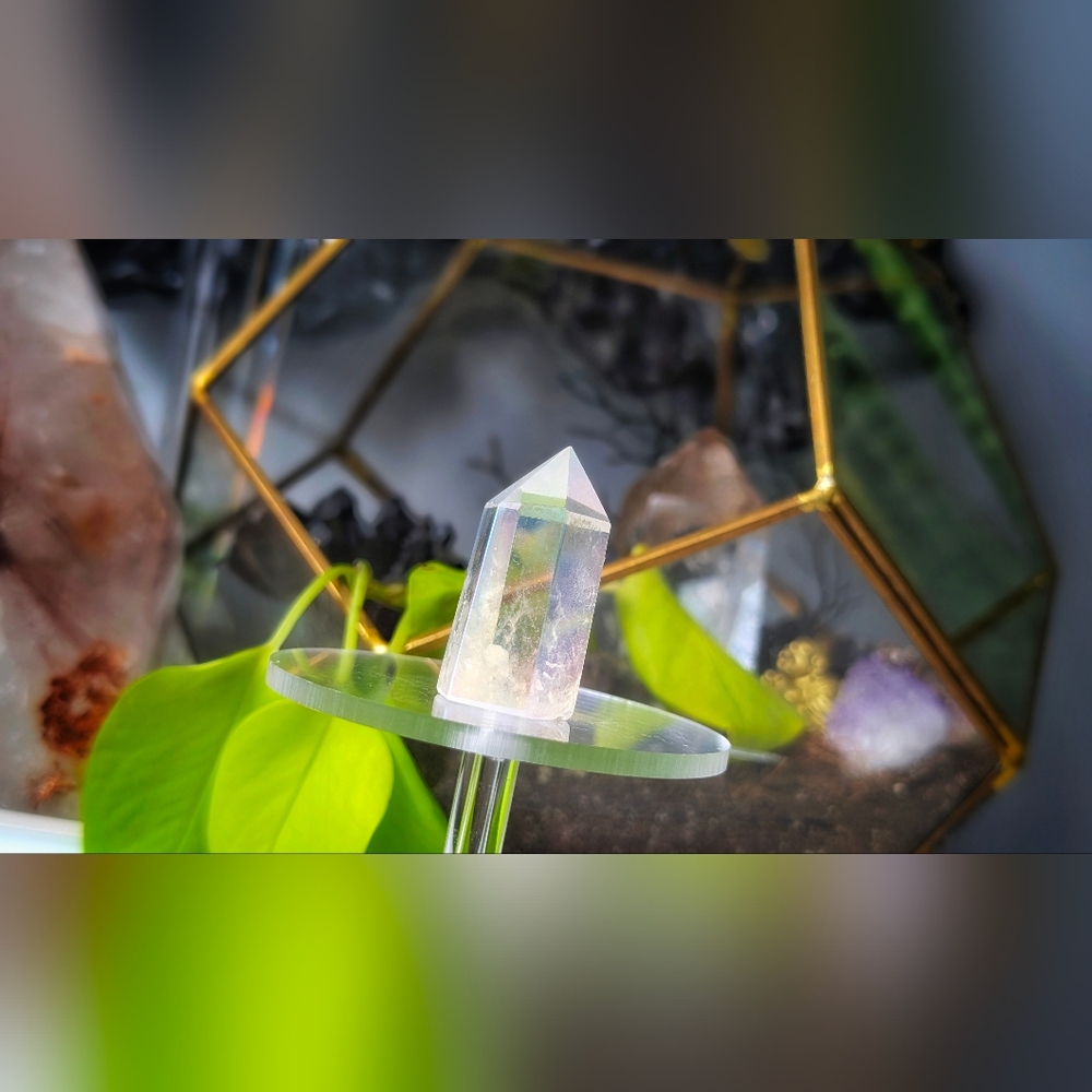 Angel Aura Quartz Crystal Obelisk Tower